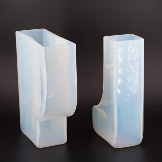 Blue Double Vase in Murano Glass by Aldo Nason for Mazzega, 1970s For Sale - Image 8 of 18