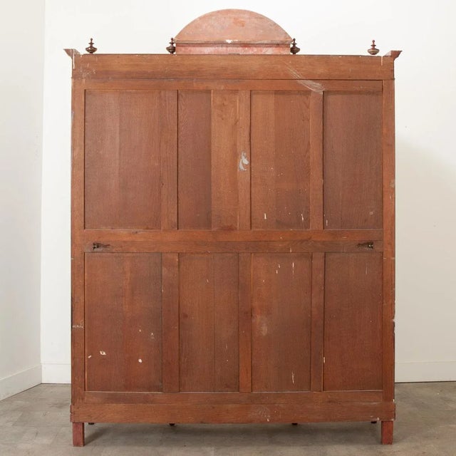 19th Century French Louis XVI Style Mahogany Bibliotheque For Sale - Image 12 of 12