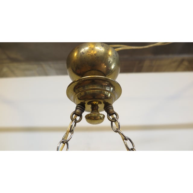 1950s Mid-Century French Horizontal Chandelier in the Style of Jean Royere For Sale - Image 9 of 13