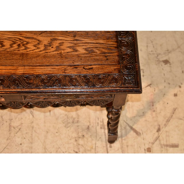19th Century English Carved Console Table For Sale - Image 9 of 9