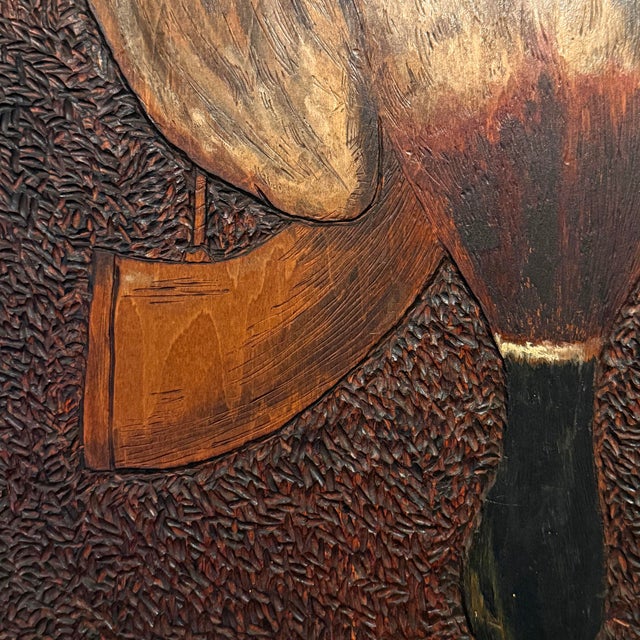 20th Century American Chip Carved Hunt Plaque With Three Mallards For Sale - Image 9 of 13