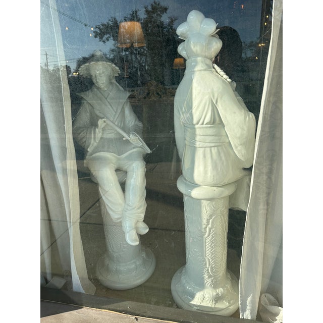 Large Blanc De Chine Style Oriental Figures For Sale - Image 9 of 14