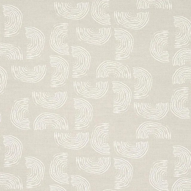 Schumacher Sample - Schumacher X Caroline Z Hurley Quansoo Fabric in Ivory For Sale - Image 4 of 4