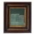 “Cabin Fern" Green Abstract Art in Antique Frame, Transitional Living Room Art by JTS For Sale