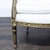 White Vintage White Upholstered Lounge Chair With Ornate Gold Wooden Frame For Sale - Image 8 of 16