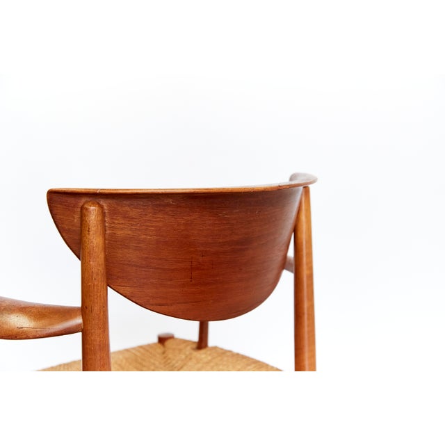 Brown Armchair No.317 by Peter Hvidt & Orla Mølgaard-Nielsen for Søborg For Sale - Image 8 of 16