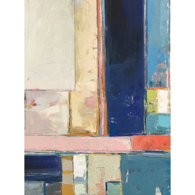 Alignment Abstract Oil Painting by Stephanie Wheeler, Framed | Chairish