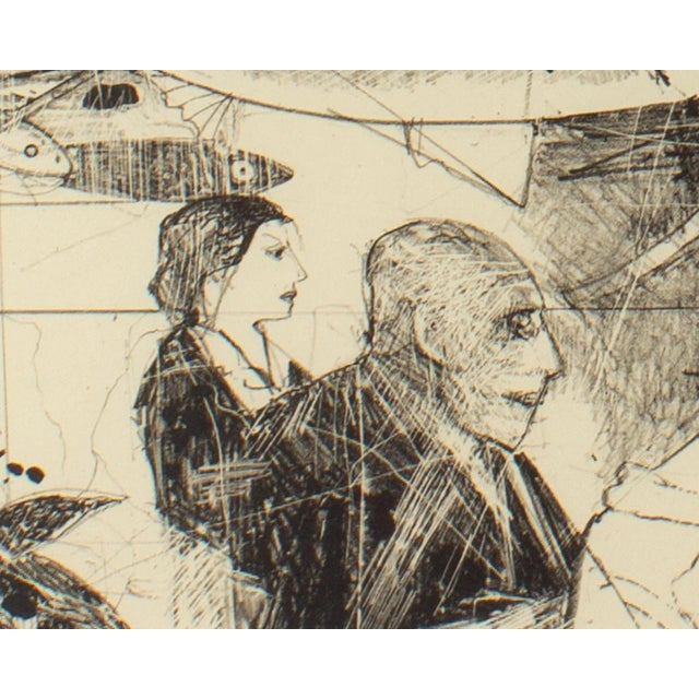 Abstract 1989 “Profiles” Lithograph Print by James G. Davis For Sale - Image 3 of 7