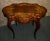 Inlaid Mahogany Table Renaissance Revival Turtle Top Parlor 1900s Victorian For Sale - Image 10 of 13