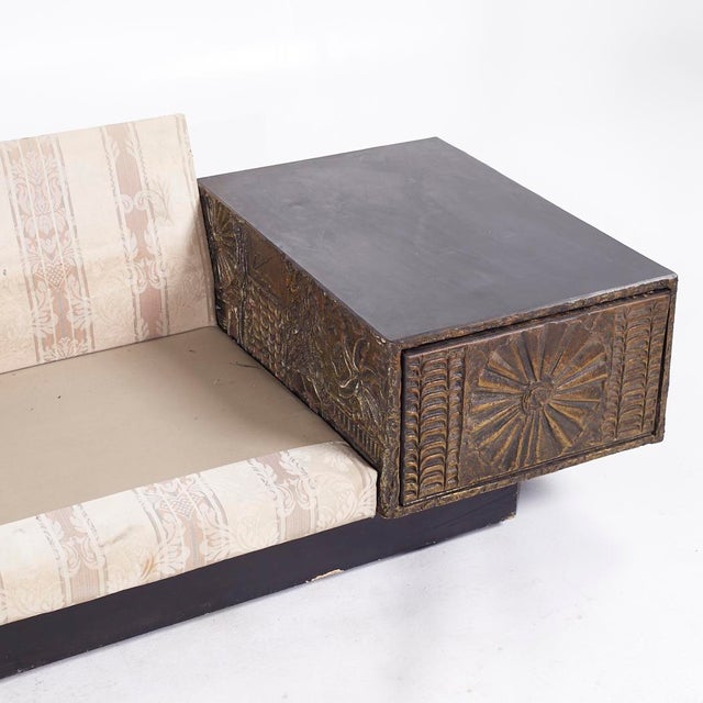 Adrian Pearsall for Craft Associates Mid Century Brutalist Sofa For Sale - Image 9 of 11