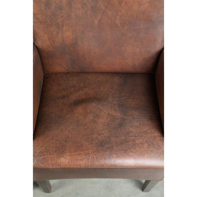 Dining Armchairs in Cowhide Leather, Set of 2 For Sale - Image 6 of 14