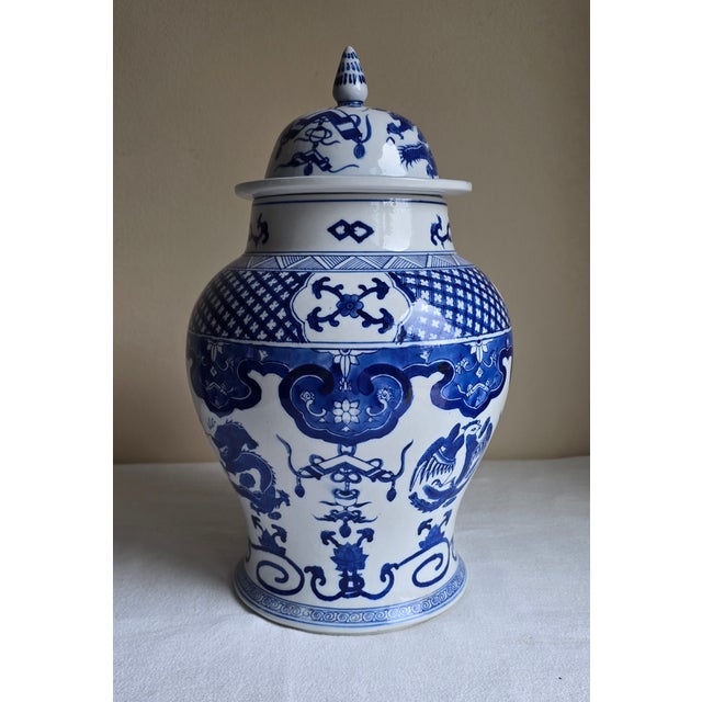 Description: Chinese mark on bottom of both jars - believed to be of the Great Qing Qianlong Period Made in the late 19th...