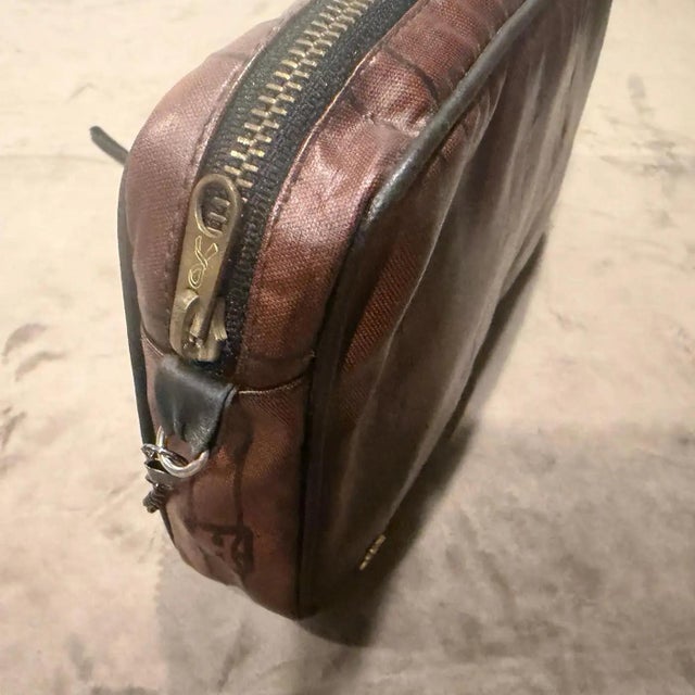 1980s Vintage Canvas Clutch by Roberta Di Camerino For Sale - Image 13 of 14