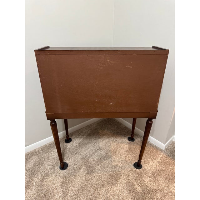 Victorian Late 20th Century Louis XVI Revival Style Cylinder Roll-Top Desk For Sale - Image 3 of 11