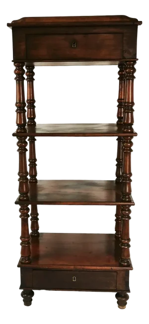 Antique Eclectic Regency Shelf, 1900