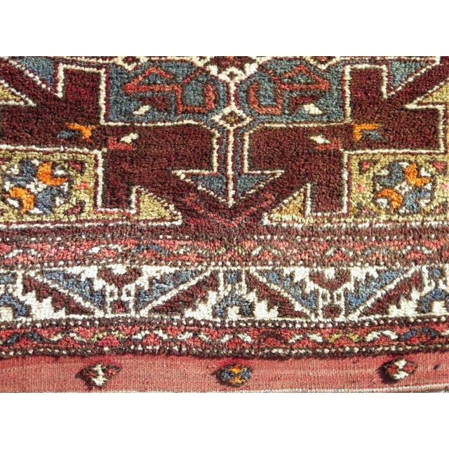 Mid 20th Century Mid 20th Century Small Turkish Vintage Carpet Wool Area Rug For Sale - Image 10 of 11