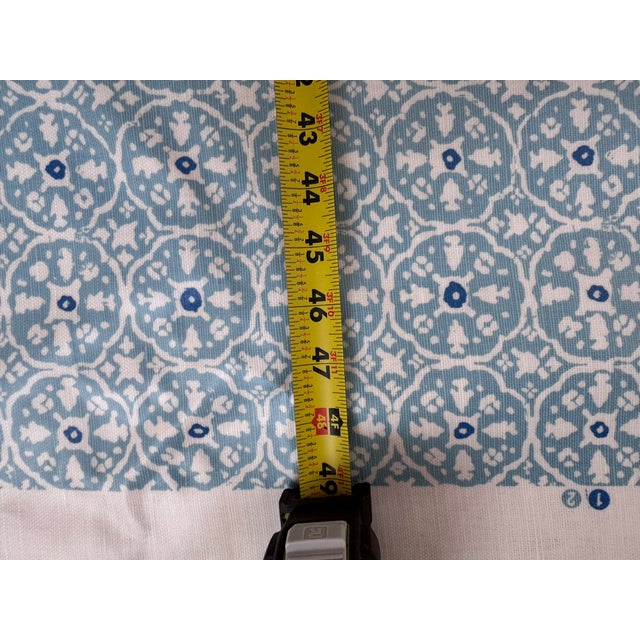 Traditional China Seas Nitik II Coated Fabric 5.6yds For Sale - Image 3 of 4