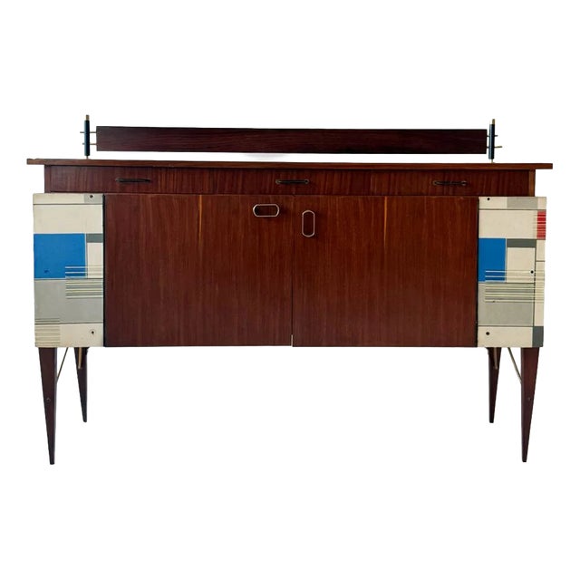 Mid-Century Wooden Sideboard, 1960s For Sale