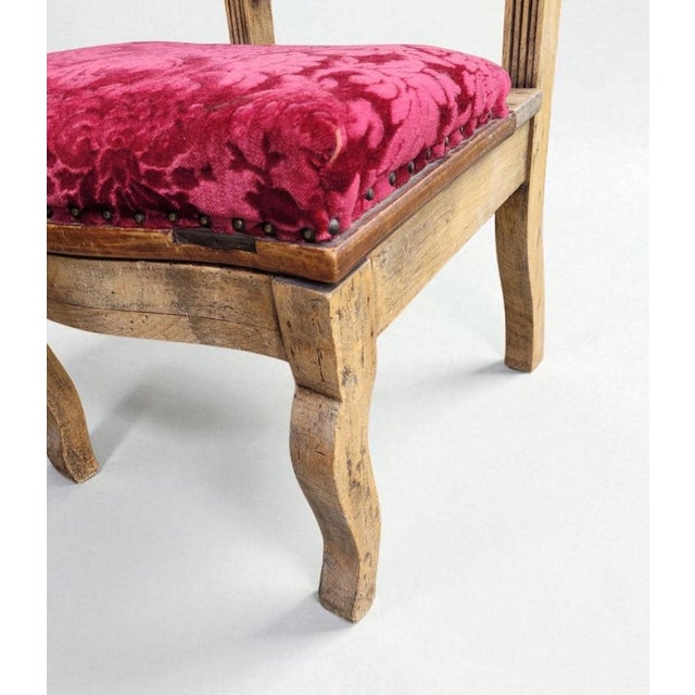 Beige Antique French Prie-Dieu Prayer Chair with Carved Cross, 1800s For Sale - Image 8 of 11