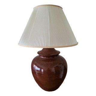 Large Vintage Ceramic Table Lamp by Hubert Olivier, France, 1980 For Sale