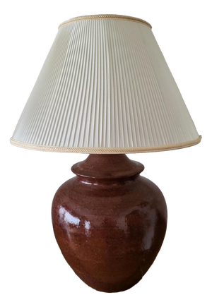 Large Vintage Ceramic Table Lamp by Hubert Olivier, France, 1980