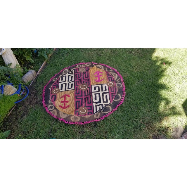 African Kuba Cloth Picnic Blanket Chairish