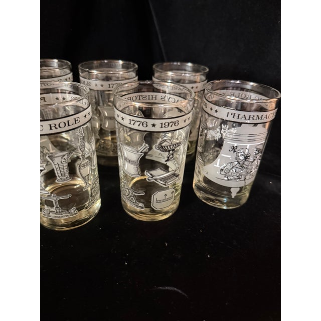 1970s Pharmacist Historic Glassware Set - Set of 8 For Sale - Image 9 of 12