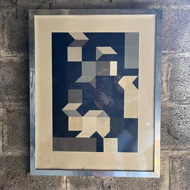 Abstract Geometric Composition, Print, Framed For Sale - Image 5 of 14