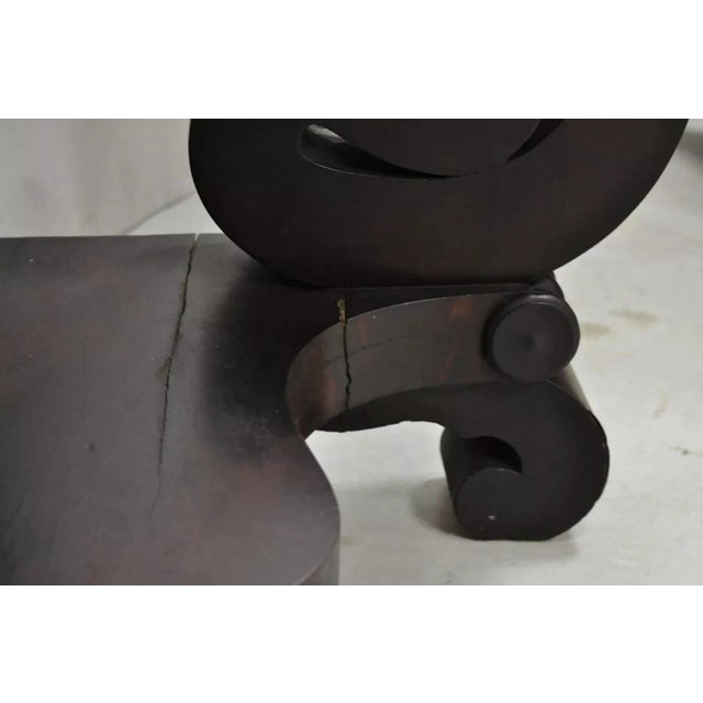 Late 19th Century Antique American Empire Mahogany Green Marble Top Console Hall Table For Sale - Image 10 of 11