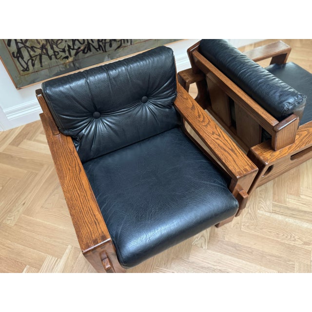 Esko Pajamies Esko Pajamies for Asko, Pair of "Bonanza" Lounge Chairs, 1960s For Sale - Image 4 of 12