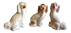 19th C. Staffordshire English Porcelain Dogs