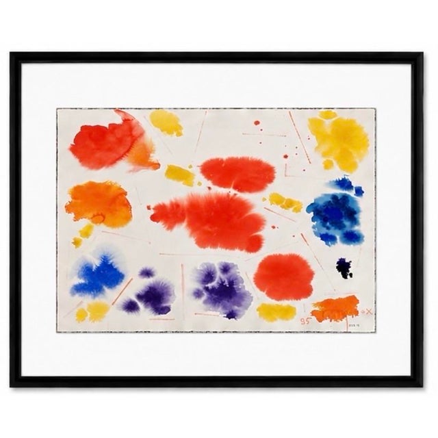 Paper James McCray Expressionist Watercolor Painting, 1985, Signed, 22¼” X 31” For Sale - Image 7 of 9