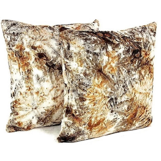 Texture Velvet Fur Pony Pillow- a Pair For Sale - Image 12 of 12