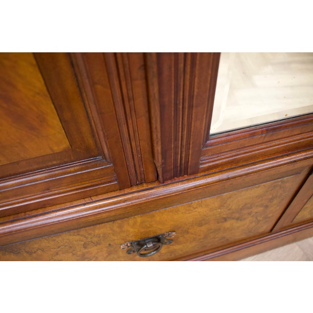 Antique Victorian Walnut Wardrobe or Hall Cupboard, 1890s For Sale - Image 17 of 18