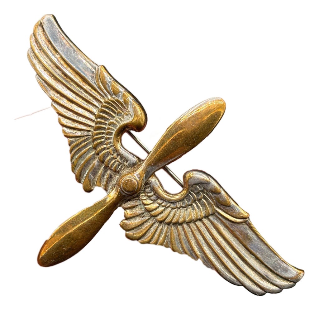 Wwii Usa Air Corps Force Sterling Silver Brooch Pin Badge by Meyer 