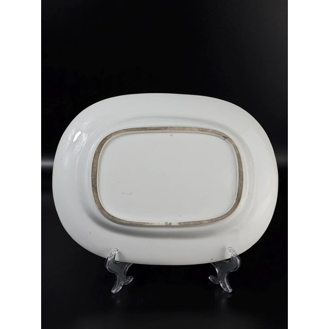 Antique English Porcelain Serving Platter from Befos, 1800s For Sale - Image 9 of 10