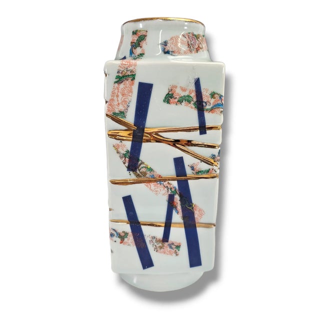 White Joe Pinkelman Ceramic Garniture #5 Sculpture Set of 3 For Sale - Image 8 of 13