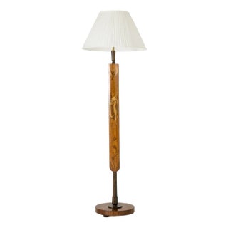 Swedish Modern Floor Lamp from Mjölby Intarsia, 1930s For Sale