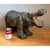 Vintage Boho Slab Built Ceramic Hippo For Sale - Image 11 of 12