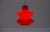Lipstick Red Glass Hanging Lamp by Peill & Putzler, 1960s For Sale - Image 6 of 11