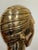 Late 20th Century Balos Design Art Deco Style Brass Bust - unknown artist For Sale - Image 9 of 12