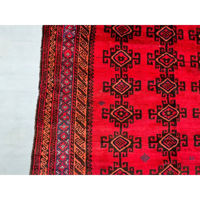 2000 - 2009 Antique Ersari Beshir Turkmen C-Scroll Diamond Gul Gallery Rug - 6'1" X 10'0" For Sale - Image 5 of 13