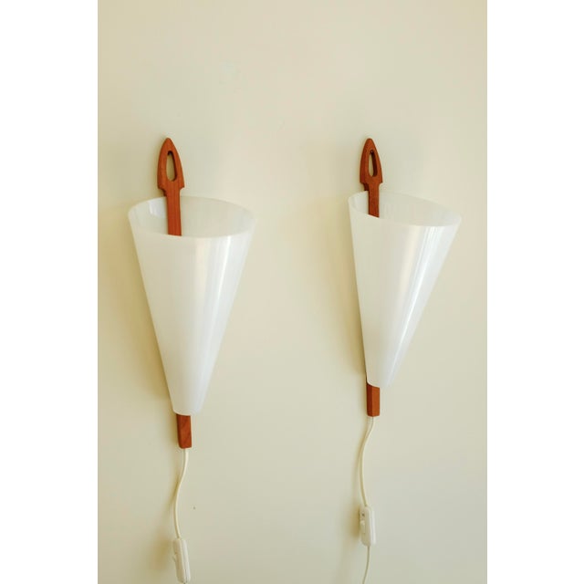 Wood 1960s Wall Lamps by Hans-Agne Jakobsson - a Pair For Sale - Image 7 of 9