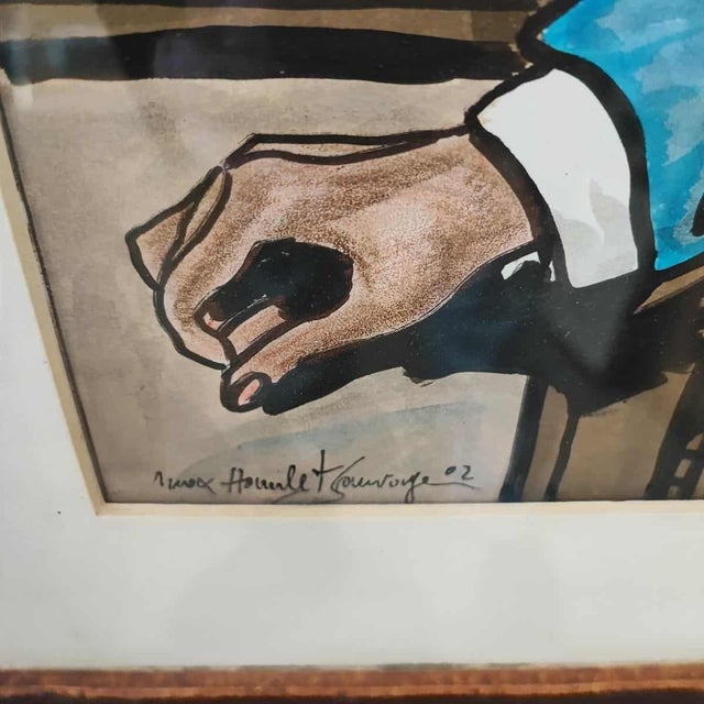 Max Hamlet, Animal Heads, Acrylic Painting on Board, Framed For Sale - Image 6 of 14