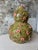 Make a statement with this one-of-a-kind handmade ceramic vase in a double-gourd silhouette. Richly glazed in earthy green...