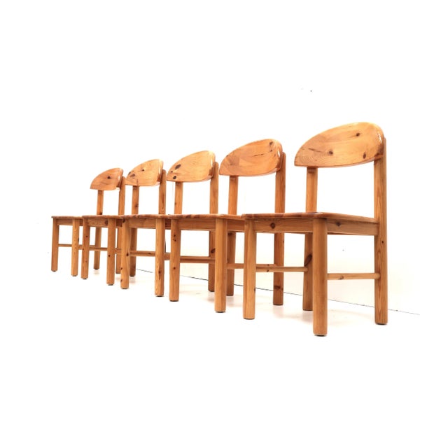 Mid-Century Modern Rainer Daumiller Chairs attributed to Rainer Daumiller, 1970s, Set of 5 For Sale - Image 3 of 5