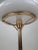 1930s Vintage Art Deco Mushroom Table Lamp in Brass with Milk Glass Shade, 1930s For Sale - Image 5 of 6