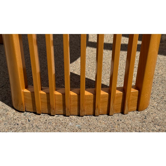 Late 20th Century Set of 4 Postmodern Italian Slatted High-Back Dining Chairs by Pietro Costantini For Sale - Image 18 of 18