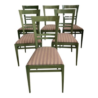 1990s Set of 6 Italian Dining Chairs by Tonon For Sale