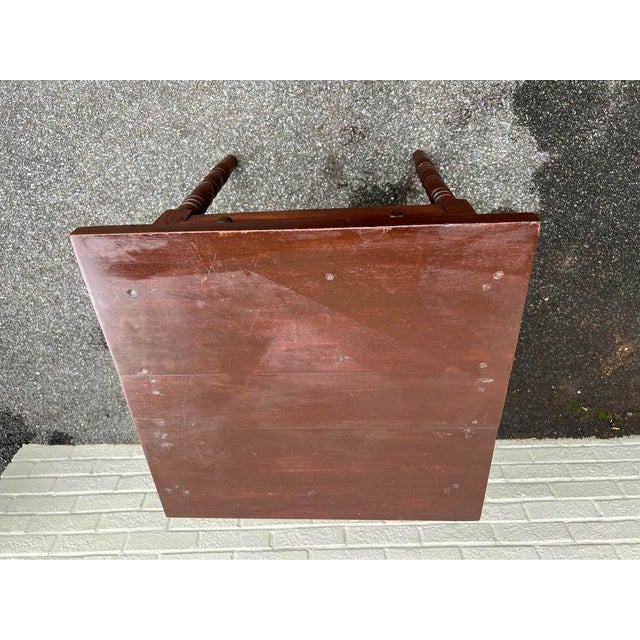 19th Century Antique Mahogany Side-Work Table. For Sale - Image 12 of 12